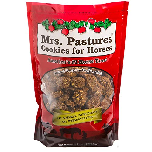 Mrs. Pastures Horse Cookies & Treats – Premium All Natural Treats (bolsa de 5 libras)