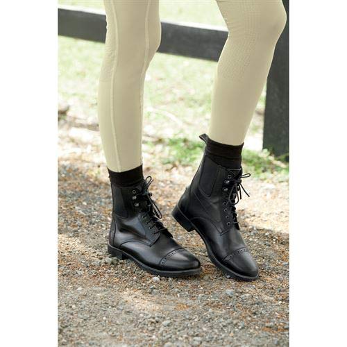 Dover Saddlery Riding Sport Ladies 'Provenance Lace Paddock Boots, tamaño 10, negro