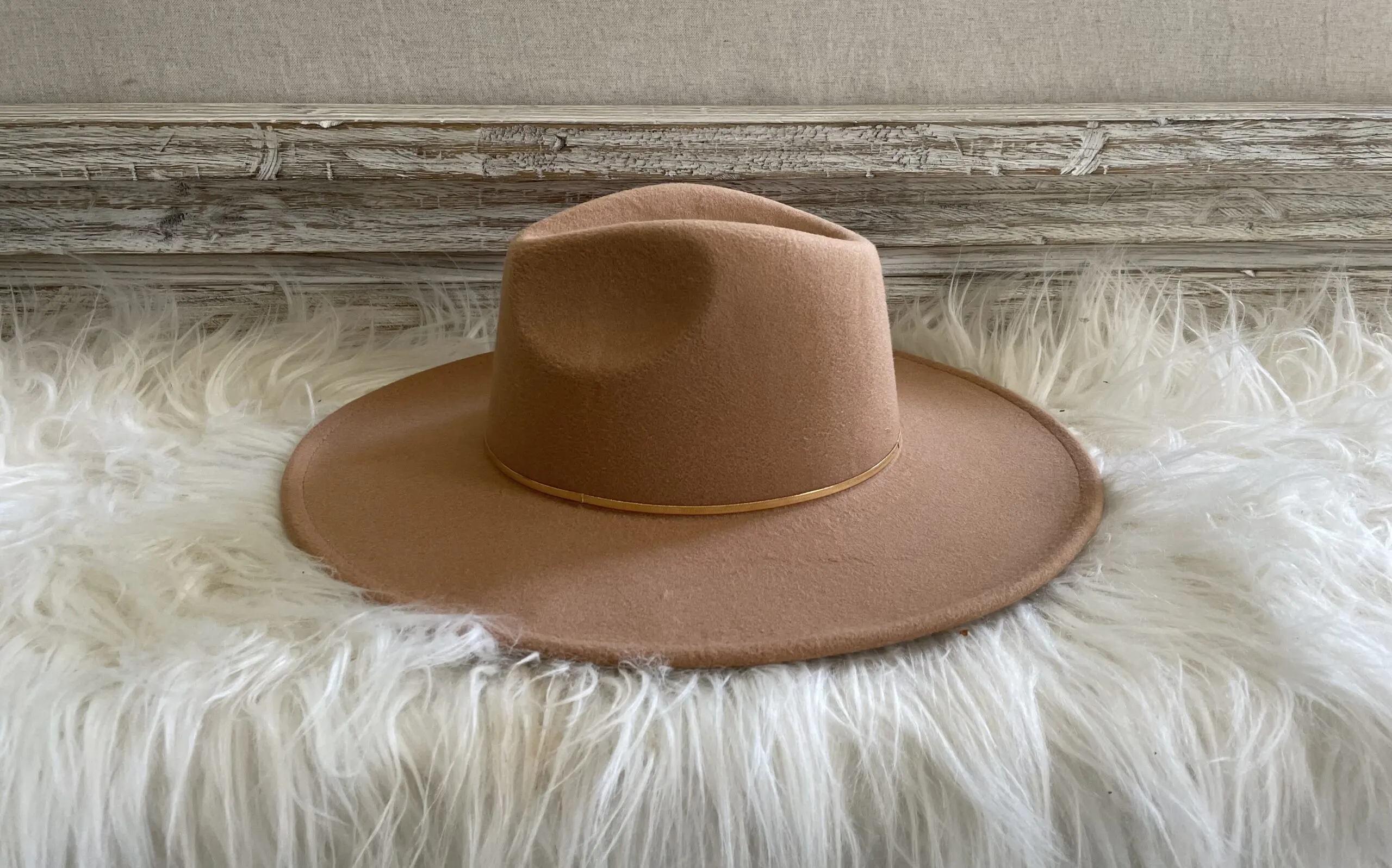 Imagen de un sombrero de vaquero de fieltro.